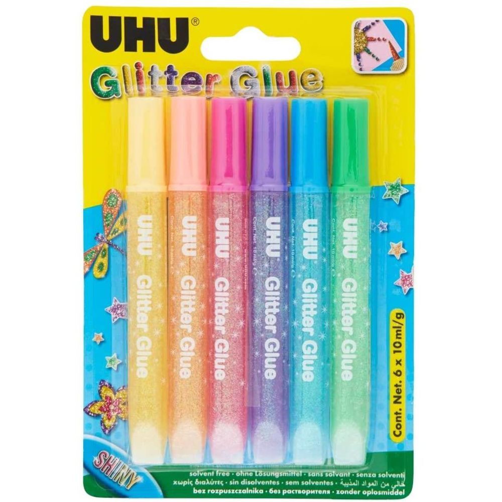Клей для блеска UHU 39110 Glitzerkleber-Блестящий клей mit Glanzeffekt 2190₽