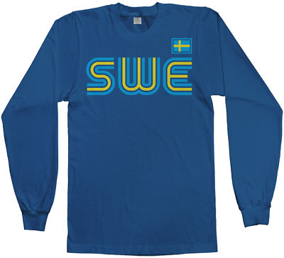 Sweden Athletic Retro Series Men's Long Sleeve T-Shirt Soccer