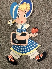 Vintage Mother Goose Pin-Ups Mary Had A Little Lamb Wall Hanging Nursery