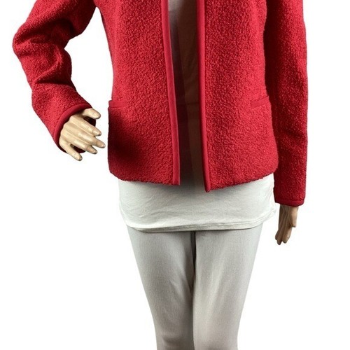 Jones New York Signature Wool Blend Boucle Jacket Size 4 Red - Picture 3 of 7