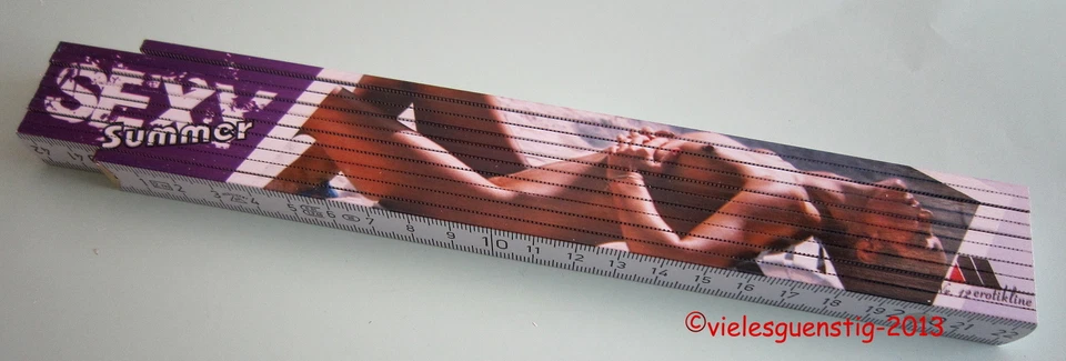 VIELESUENSTIG BY ROBBY WANKA Zollstock Meterstab Erotik Nr. 12 sexy Summer Busen nackt