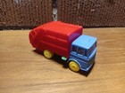 Maisto  Garbage/Refuse Truck Blue/Red COE Style about 3" Long 1:64 Scale