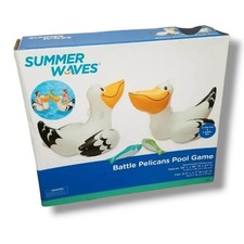 Summer Waves Happy Pelican 2 Ride On Swimming Inflatable Float Pool Game New