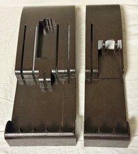 CUTCO Brown Wall Mount Knife Holder Storage Drawer Rack Lot of 2 Vintage