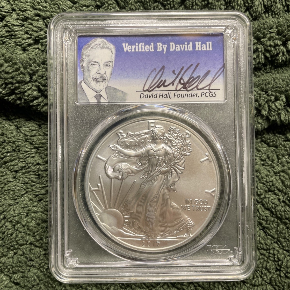 2017 W BURNISHED SILVER EAGLE WITH W MINT MARK FS PCGS SP70/MS70