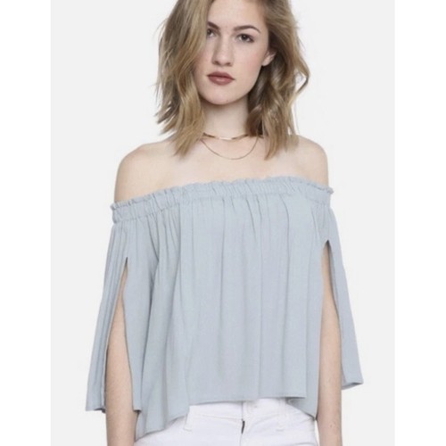 Top à Manches Brodées Et Ruched ASTR The Label - Taille XL - Neuf Avec Étiquettes