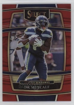 2021 Panini Select Concourse Red Prizm 79/99 DK Metcalf #30 3hd