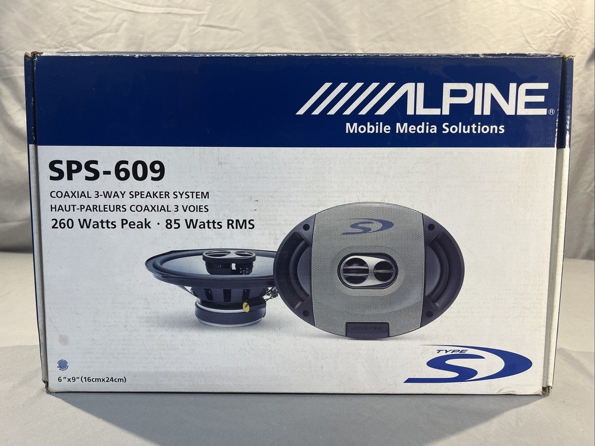 Alpine SPS-609 Type S 6 X 9 Speakers Coaxial Three-Way | eBay