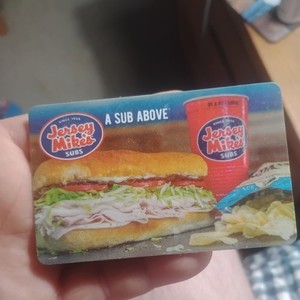 Jersey mikes Gift Card $50.00 Value