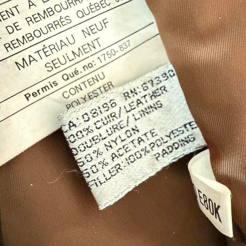 Statement Patchwork Brown Leather Jacket Oversize… - image 7