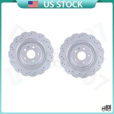 New For Audi RS7 4.0L V8 2014-2016 Rear Disc Brake Rotors 4G8615601E