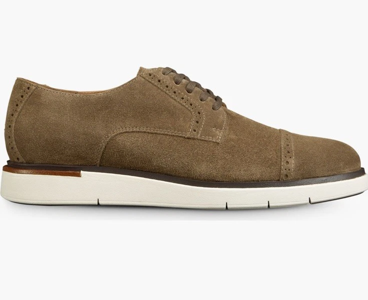 Allen Edmonds Caleb ГИБРИДНЫЙ НА ШНУРОВКЕ Дерби 9D, Табачный Коричневый, Рекомендуемая розничная цена производителя $350, новый в коробке - Изображение 2 из 4