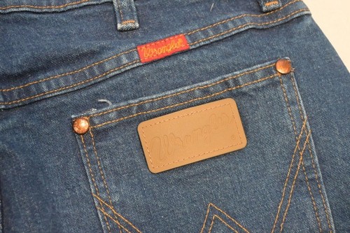 Wrangler Slim Fit Western Cowboy Cut Rugged Denim Blue Jeans Womens Size 11 x 38 - Picture 10 of 10