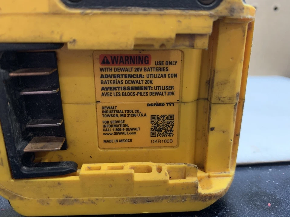 Destornillador de impacto inalámbrico sin escobillas DEWALT 20V XR DCF850 DI17 Foto 3 de 3