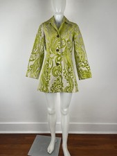 VTG 3 Sisters Coat Mod Retro Avacado Green SZ XS