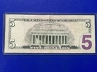2021 $5 Dollar Bill Star Note QF00505122*Circulated 640k — photo 2