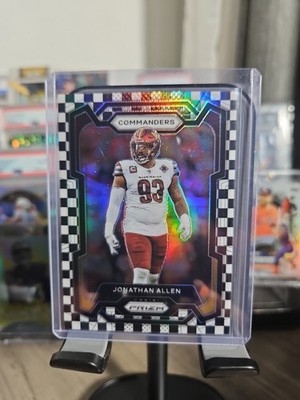 Jonathan Allen 2023 Panini Prizm Black & White Checkerboard Prizm Commanders 298