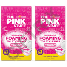Pink Stuff Foaming Toilet Cleaner Pack 2- 6 Sachets | Deep Clean Limescale Vegan