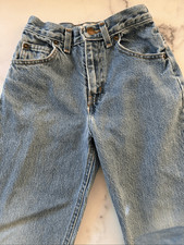 Faded Glory kids unisex 7-8 year blue jean vintage 90s high rise 100 cotton