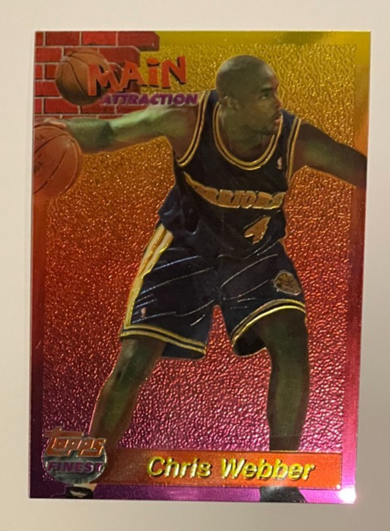 1993-94 Chris Webber Topps Finest Main Attractions #9 Fab Four Univ of Michigan