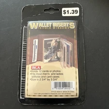 New Wallet Inserts For Men's & Ladies Billfolds & Card Cases