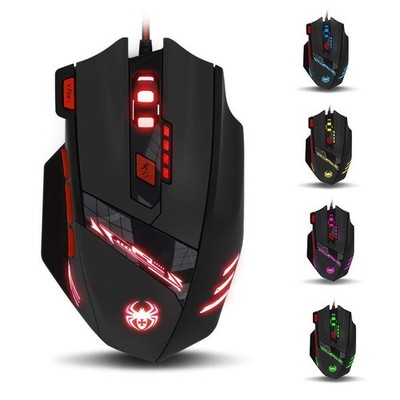 zelotes T90 Gaming Mouse 9200 DPI, 8 Programmable Buttons Multi-Modes LED Lig...