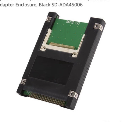 Syba Dual CF to 44-Pin IDE/EIDE/PATA 2.5 Adapter Enclosure Black SD-ADA45006