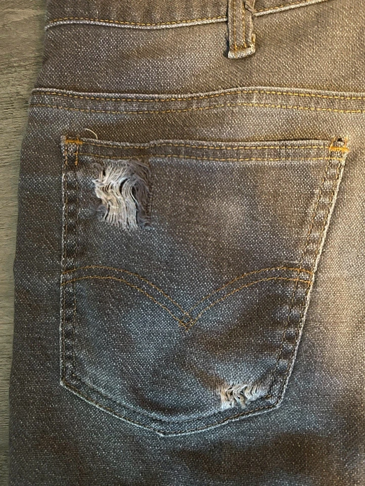 Vintage Gray 1970s Levi’s orange Tab Jeans Size 34/30 - Image 3 of 4