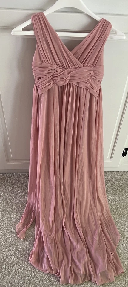 Girl's Modern David's Bridal Pink Fairytale Princess Formal Dress - Size 10 - Image 2 of 4