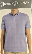 Hickey Freeman Men's Short Sleeve Polo Shirt, Blue XL