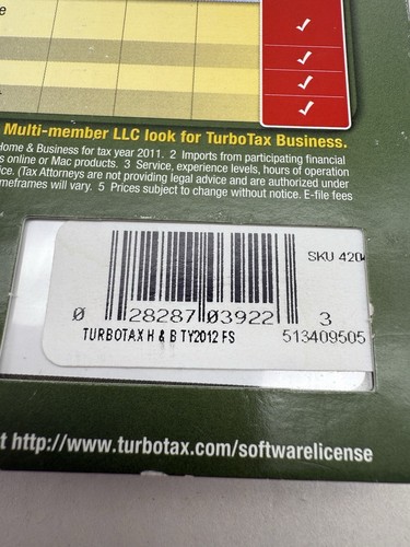 Intuit TurboTax 2011 Federal State Personal Home & Business for Windows and Mac - Picture 6 of 13
