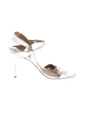 H By Halston Women Silver Heels US 9.5