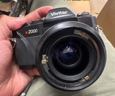 Vivitar V2000 SLR Film Camera with Macro Lens Not Tested