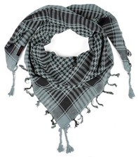 Shemagh Tactical Scarf Men Cotton Keffiyeh Desert Palestinian Grey army milit...
