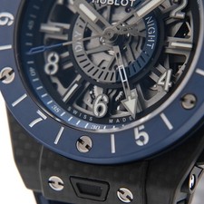HUBLOT Big Bang Unico GMT Carbon Blue Ceramic 471.QL.7127.RX Box/Paper 14