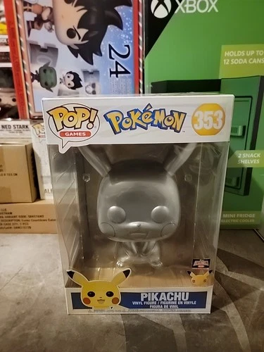 Funko Pop! Games Pokémon Pikachu #353 Metallic Silver - 25th Anniversary