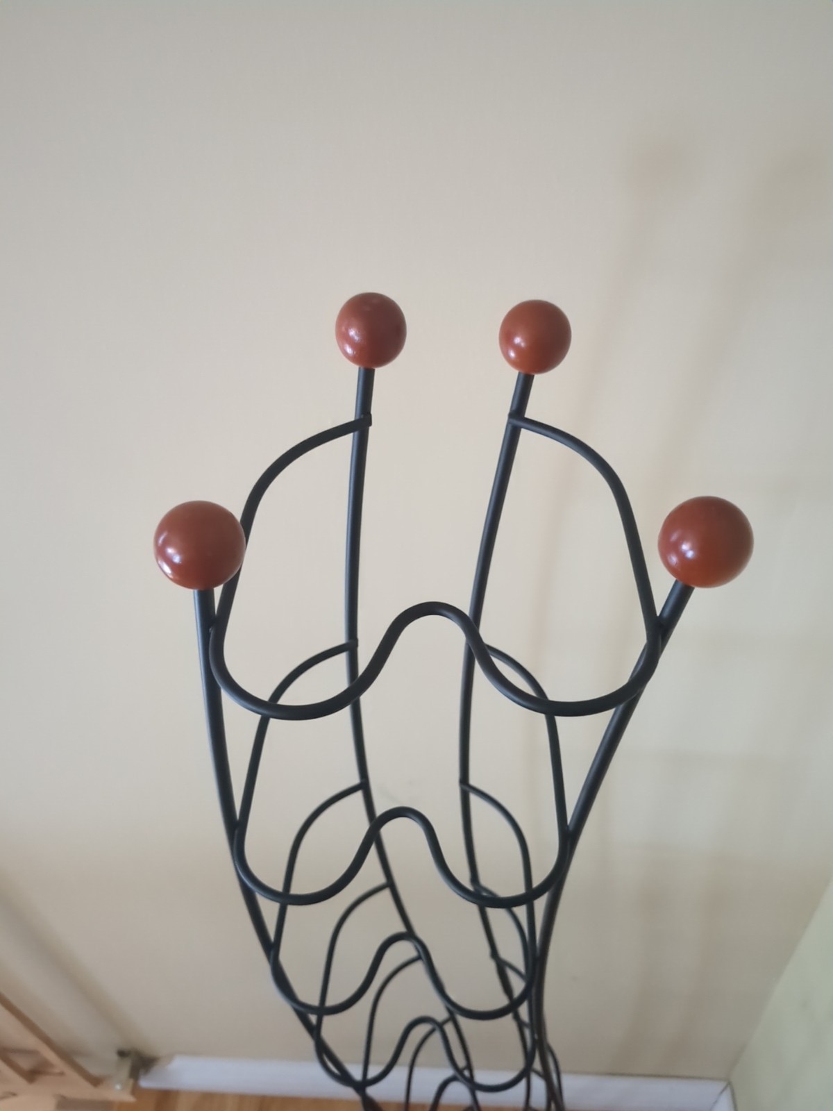 Vintage ATLANTIC Wave CD Storage Tower Steel Wire Rack Holds 110 Compact Disc