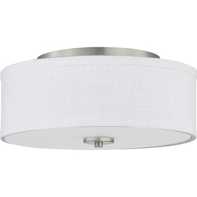  Progress Lighting Inspire 13'' Brushed Nickel LED Flush Mount Ceiling Light 