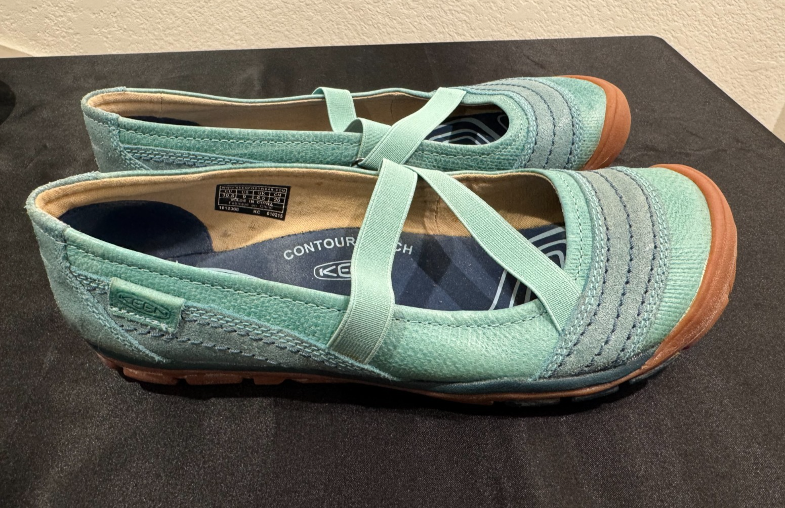 Scarpe da donna Keen Rivington CNX Criss Cross taglia 9 Corydalis blu escursionismo usate in ottime condizioni