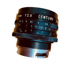 Vintage Century Precision 25mm F2.8 lens 35mm Cine Format clean nice coatings