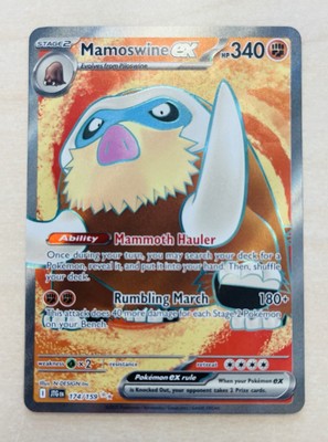 Mamoswine EX English JTG EN 174/159 SV09 Pokemon Journey Together