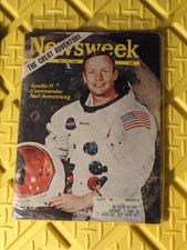 Vintage NEWSWEEK Magazine July 1969 NASA Apollo 11 Commander Neil Armstrong