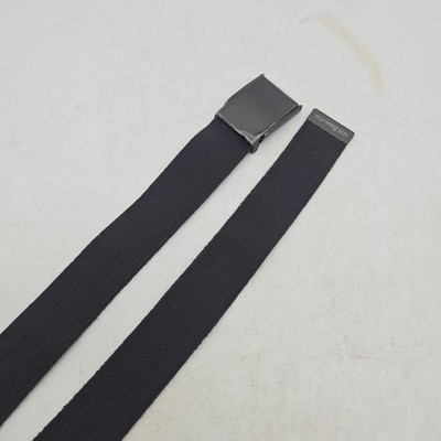 GH Bass Belt Gray Canvas Woven Stretch Mens 42 w/ Bottle Opener Buckle