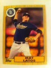 Mat Latos 2012 Topps 1987 Mini Insert TM-43 Padres Cincinatti Reds