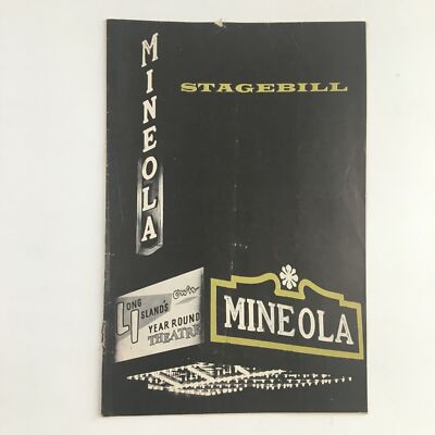 1963 Stagebill Mineola Playhouse Present The Irregular Verb To Love by Cyril R.