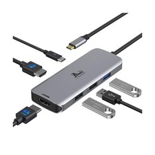 USB C Hub Dual HDMI, USB C to Dual Monitors Adapter to Dual 4K HDMI, 3 USB, P...