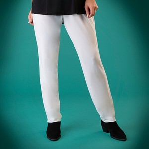 slim leg pull on trousers