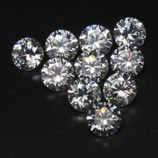 1 CT Natural White Diamond 3 mm 10 Pcs Round Cut VVS1 D Grade Certified RM2