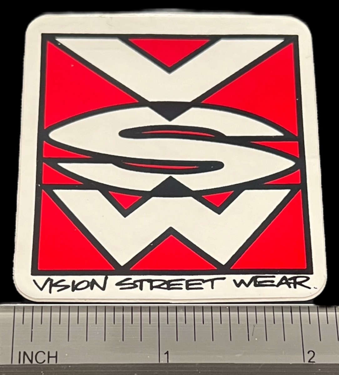 80s Vision スケートボード ステッカー Vtg 1980's VSW - Vision Street Wear Skateboard Sticker | eBay
