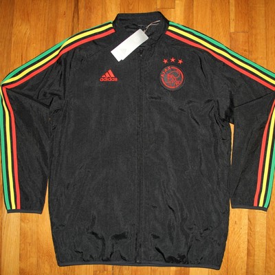 Adidas Ajax Amsterdam Bob Marley Icon Soccer Jacket Mens L H37574 Black New  194827641710 | eBay